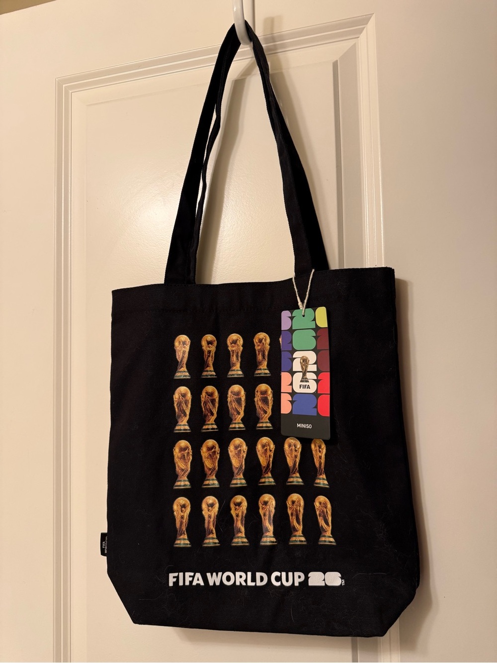 Miniso FIFA World Cup Black Tote Bag